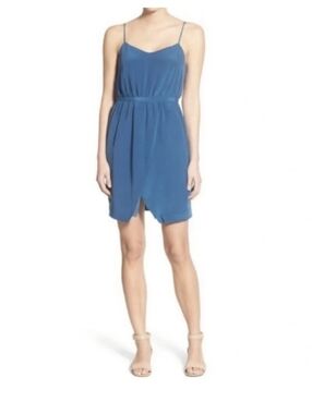 Madewell Blue Silk Dress Size 12